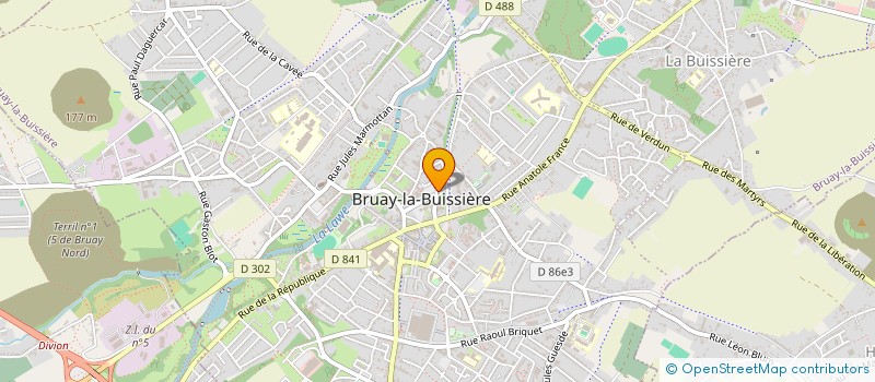 localisation de l'entreprise COLLEGE SIMONE SIGNORET  BRUAY-LA-BUISSIERE