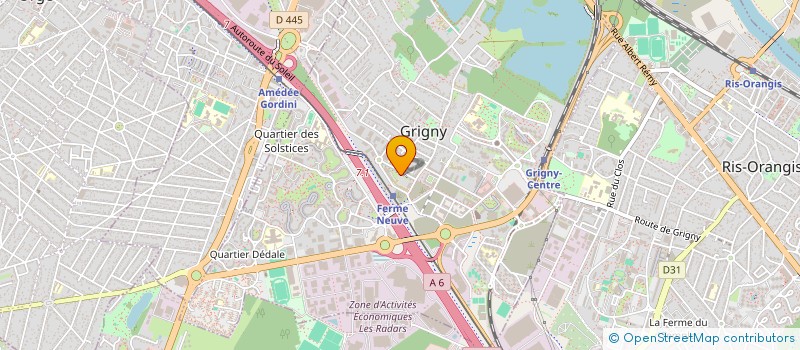 localisation de l'entreprise COLLEGE SONIA DELAUNAY  GRIGNY