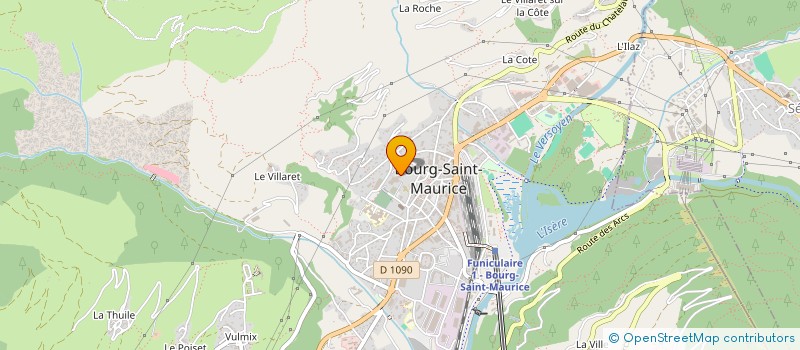 localisation de l'entreprise COLLEGE ST EXUPERY  BOURG-SAINT-MAURICE