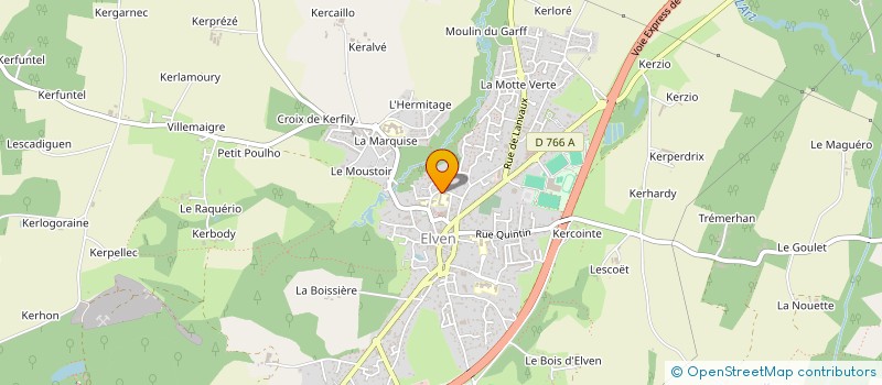 localisation de l'entreprise COLLEGE STE MARIE  ELVEN