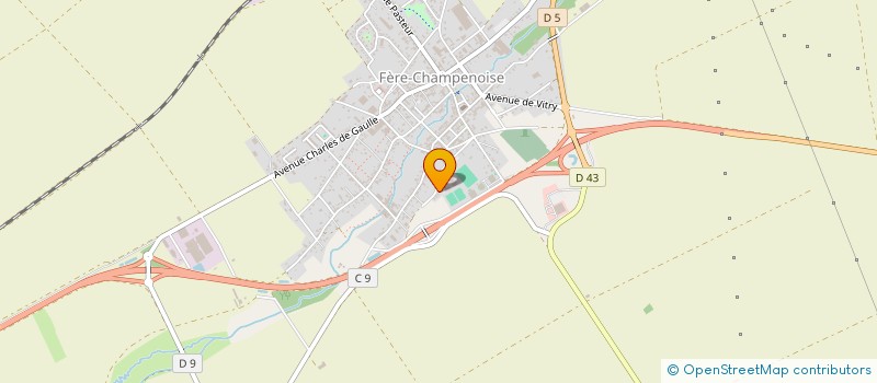 localisation de l'entreprise COLLEGE STEPHANE MALLARME  FERE-CHAMPENOISE