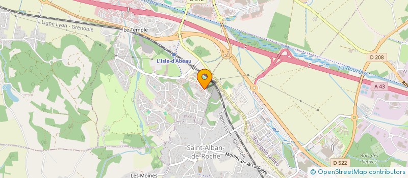 localisation de l'entreprise COLLEGE STEPHEN HAWKING  L'ISLE-D'ABEAU