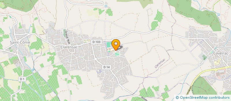 localisation de l'entreprise COLLEGE THEODORE MONOD  CLARENSAC