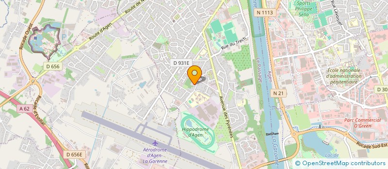 localisation de l'entreprise COLLEGE THEOPHILE DE VIAU  LE PASSAGE