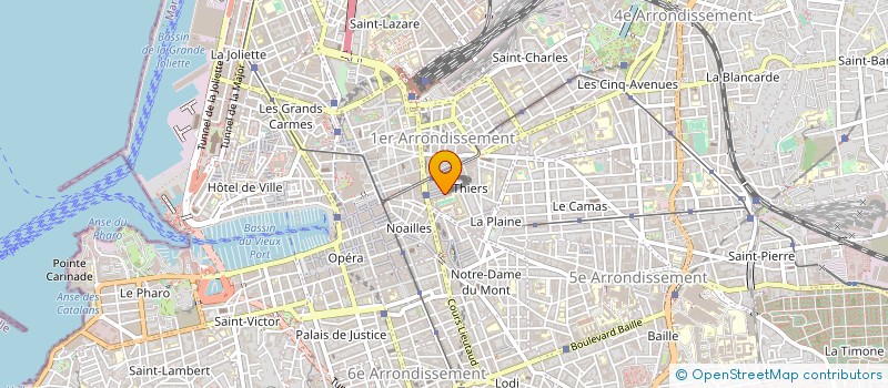 localisation de l'entreprise COLLEGE THIERS à MARSEILLE 1