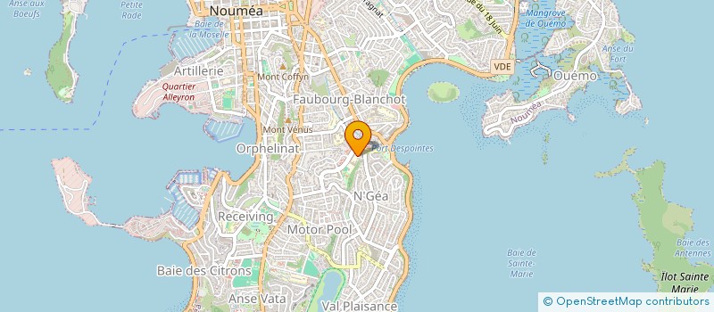 localisation de l'entreprise COLLEGE TUBAND à NOUMEA
