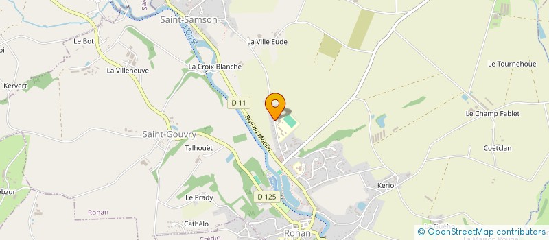 localisation de l'entreprise COLLEGE YVES LE BEC  ROHAN