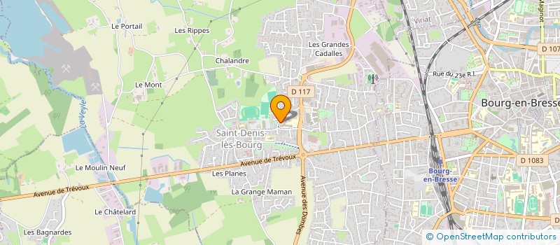 localisation de l'entreprise COLLEGE YVON MORANDAT à SAINT-DENIS-LES-BOURG