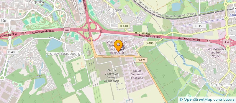 localisation de l'entreprise COLLEGIEN  COLLEGIEN