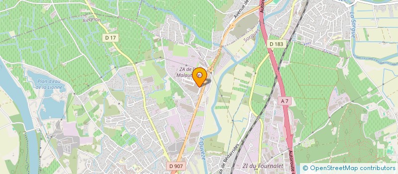 localisation de l'entreprise COLLEMAN ET FILS à SORGUES