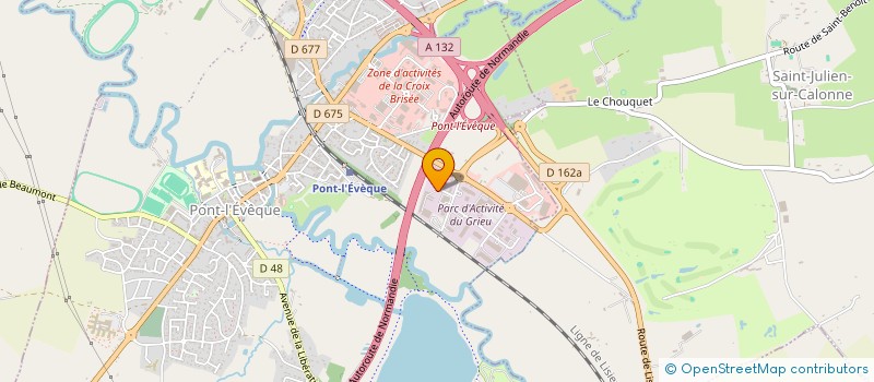 localisation de l'entreprise COLLENOISE  PONT L'EVEQUE