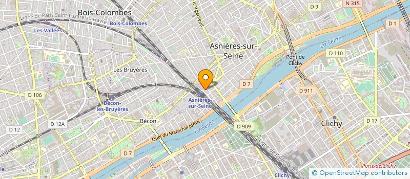 localisation de l'entreprise COLLET à ASNIERES-SUR-SEINE