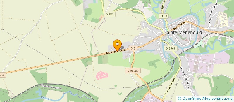 localisation de l'entreprise COLLET à SAINTE-MENEHOULD
