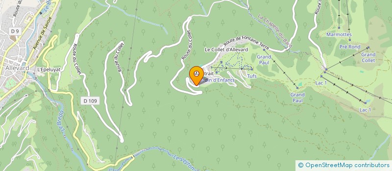 localisation de l'entreprise COLLET-ACTIF  ALLEVARD