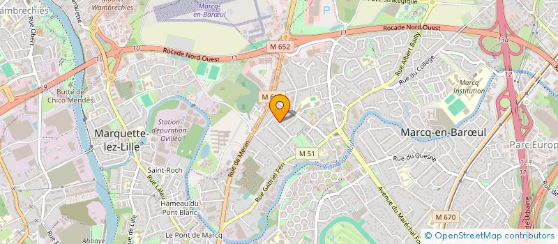 localisation de l'entreprise COLLET AND CO à MARCQ-EN-BARŒUL