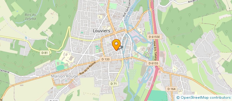 localisation de l'entreprise COLLET CHRISTOPHE TRAITEUR à LOUVIERS
