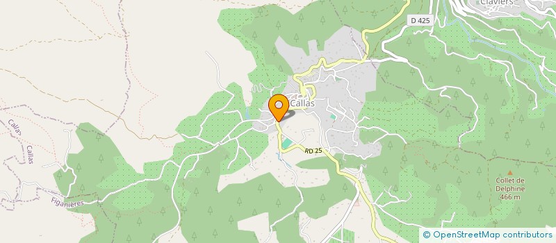 localisation de l'entreprise COLLET DE DELPHINE  CALLAS