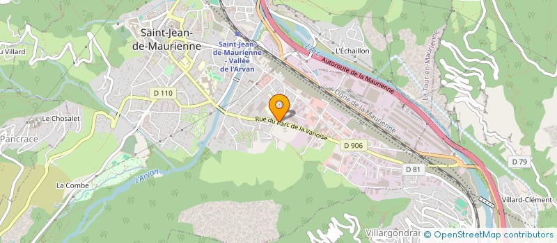 localisation de l'entreprise COLLET EQUIPEMENT à SAINT-JEAN-DE-MAURIENNE