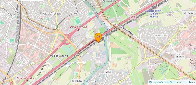 localisation de l'entreprise COLLET ET FILS à LATTES