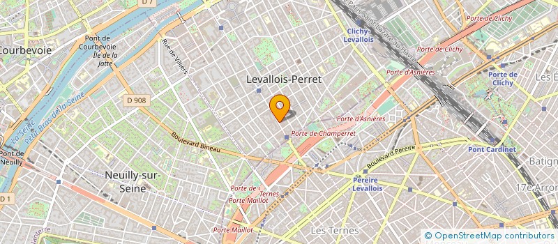 localisation de l'entreprise COLLET ET PARTENAIRES à LEVALLOIS-PERRET