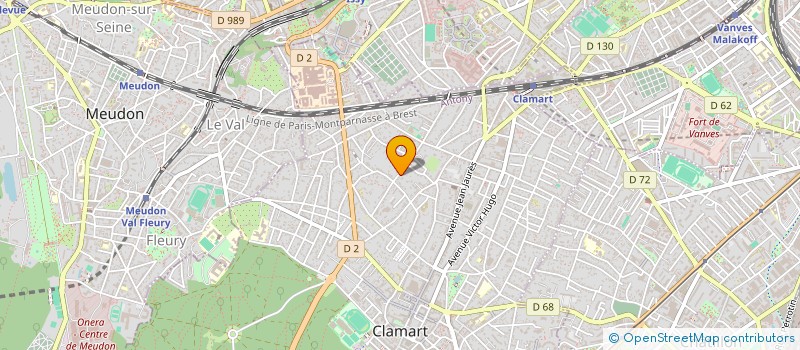 localisation de l'entreprise COLLET INVEST à CLAMART