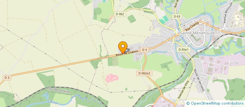 localisation de l'entreprise COLLET MANUTENTION à SAINTE-MENEHOULD