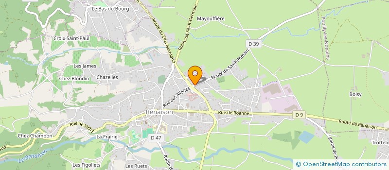 localisation de l'entreprise COLLET MICHEL  RENAISON