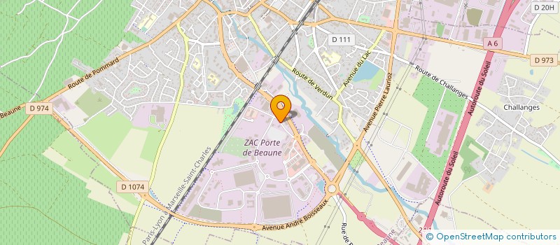 localisation de l'entreprise COLLET RESTAURATION à BEAUNE