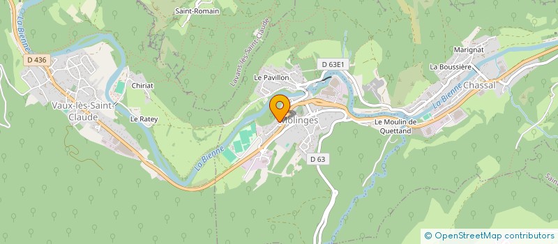 localisation de l'entreprise COLLET SIMON  CHASSAL-MOLINGES