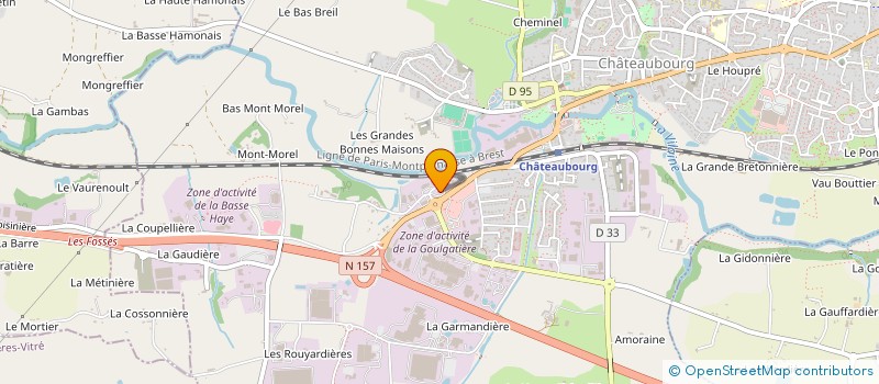 localisation de l'entreprise COLLET SURGELES à CHATEAUBOURG