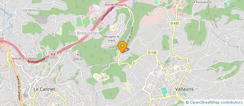 localisation de l'entreprise COLLETIN ET MURET à VALLAURIS