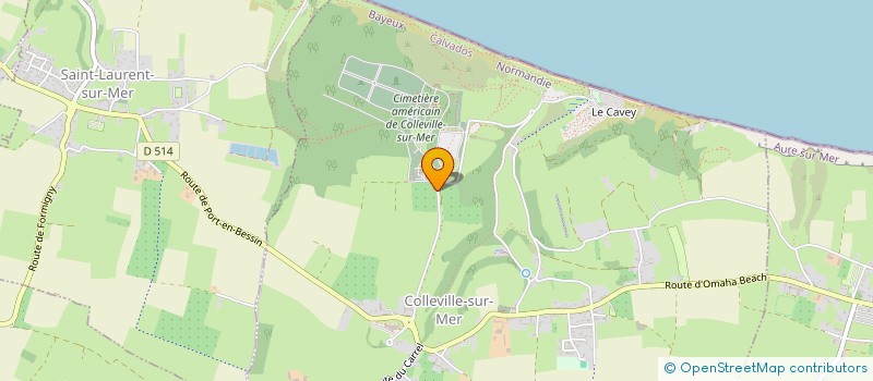 localisation de l'entreprise COLLEVILLAISE  COLLEVILLE-SUR-MER