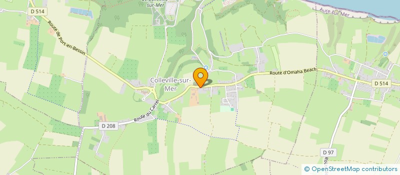 localisation de l'entreprise COLLEVILLE LOISIRS  COLLEVILLE-SUR-MER