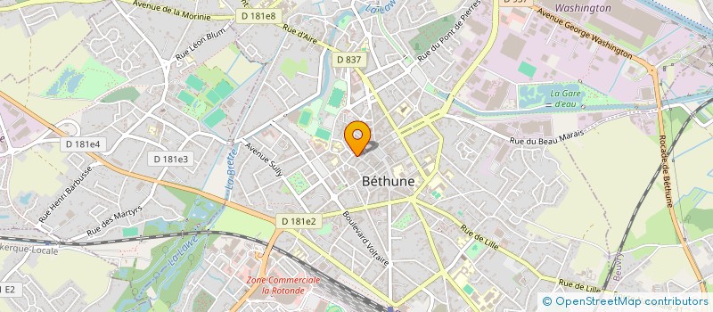 localisation de l'entreprise COLLEZIONI à BETHUNE