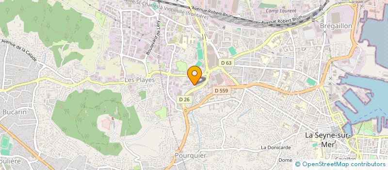 localisation de l'entreprise COLLIBRICK à LA SEYNE-SUR-MER