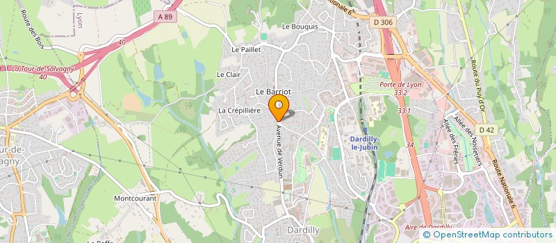 localisation de l'entreprise COLLIDEM  DARDILLY