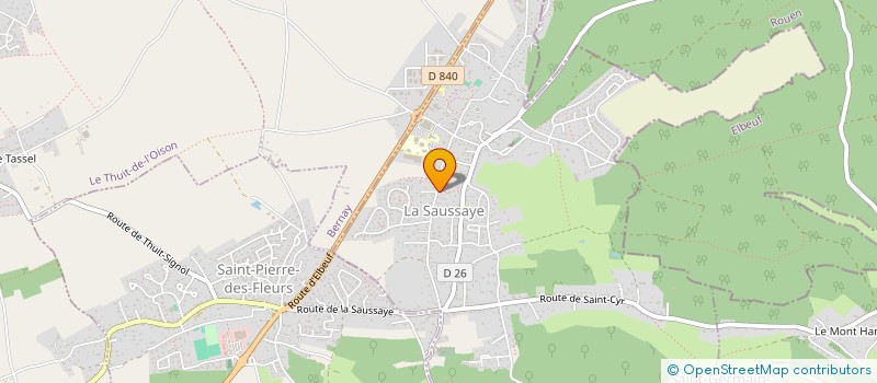 localisation de l'entreprise COLLIER INVESTISSEMENT  LA SAUSSAYE