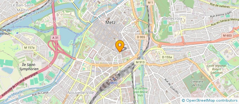 localisation de l'entreprise COLLIGNON COURTAGE à METZ