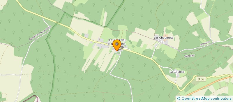 localisation de l'entreprise COLLIN COUVERTURE  VEZELAY