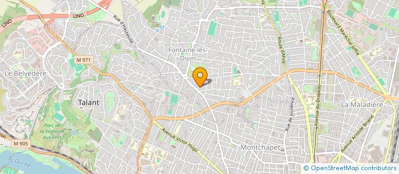 localisation de l'entreprise COLLIN GESTION  FONTAINE-LES-DIJON