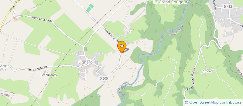 localisation de l'entreprise COLLIN JARDIN  LIGNEROLLES