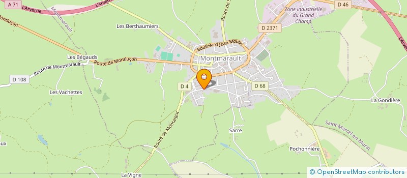 localisation de l'entreprise COLLIN LANEURY à MONTMARAULT