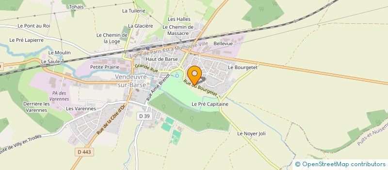 localisation de l'entreprise COLLIN RODOLPHE  VENDEUVRE-SUR-BARSE