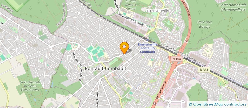 localisation de l'entreprise COLLIN SPORTS  PONTAULT-COMBAULT
