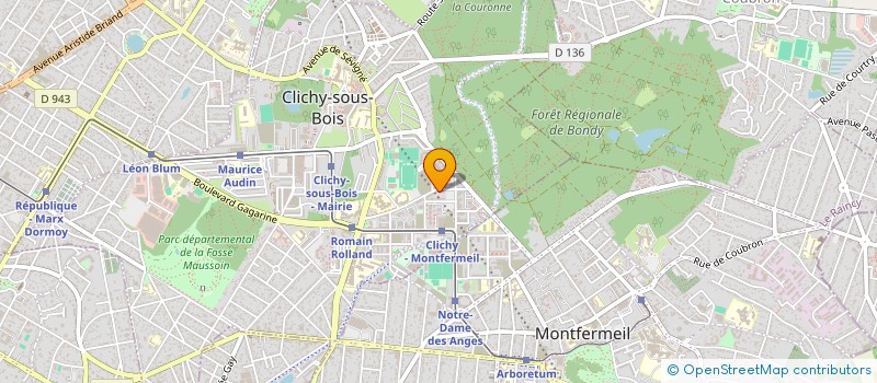 localisation de l'entreprise COLLINE à CLICHY-SOUS-BOIS