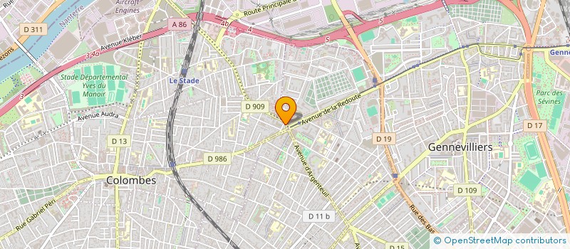 localisation de l'entreprise COLLINE AUTOMOBILES à COLOMBES