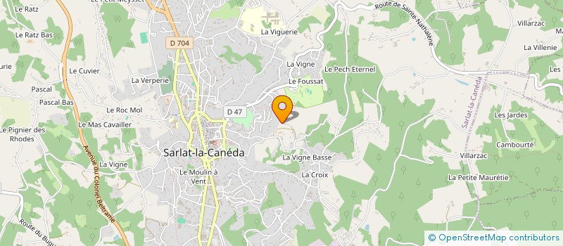 localisation de l'entreprise COLLINE DE LA PLANE à SARLAT-LA-CANEDA