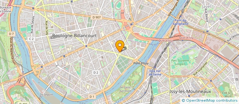 localisation de l'entreprise COLLINE DU MONT AIME à BOULOGNE-BILLANCOURT