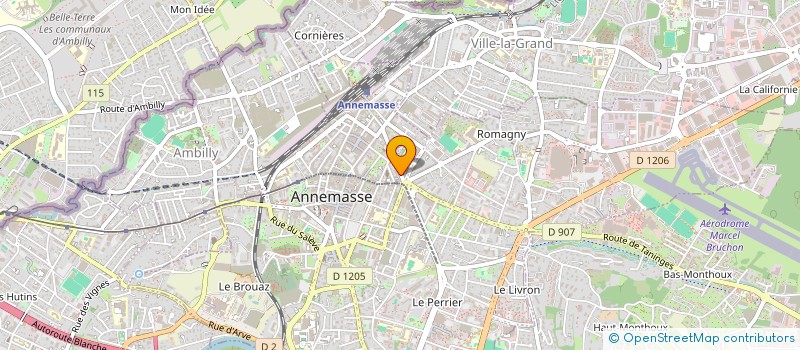 localisation de l'entreprise COLLINE IMMOBILIER à ANNEMASSE