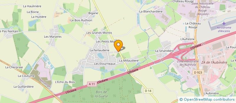 localisation de l'entreprise COLLINEAU  MESANGER